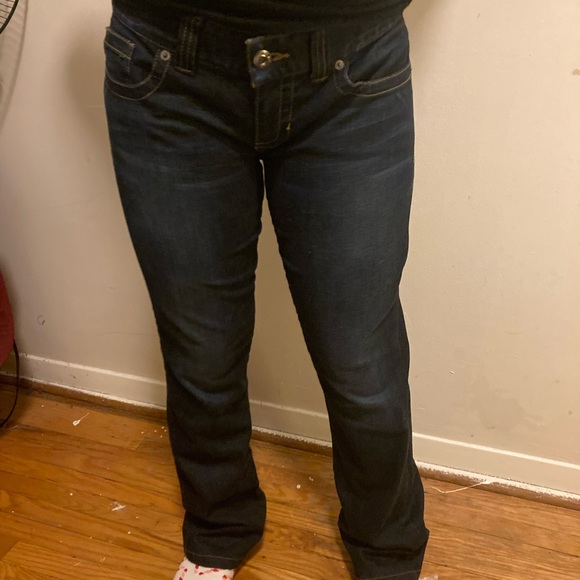 Retro Guess Bootcut Dark Blue Jeans - Picture 1 of 8